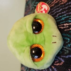 Zippy Glitter Eyes 2014 Ty Beanie Boo Turtle EUC